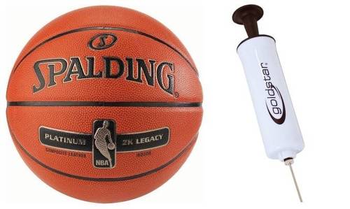 Pump for increasing the air pressure in the basketball